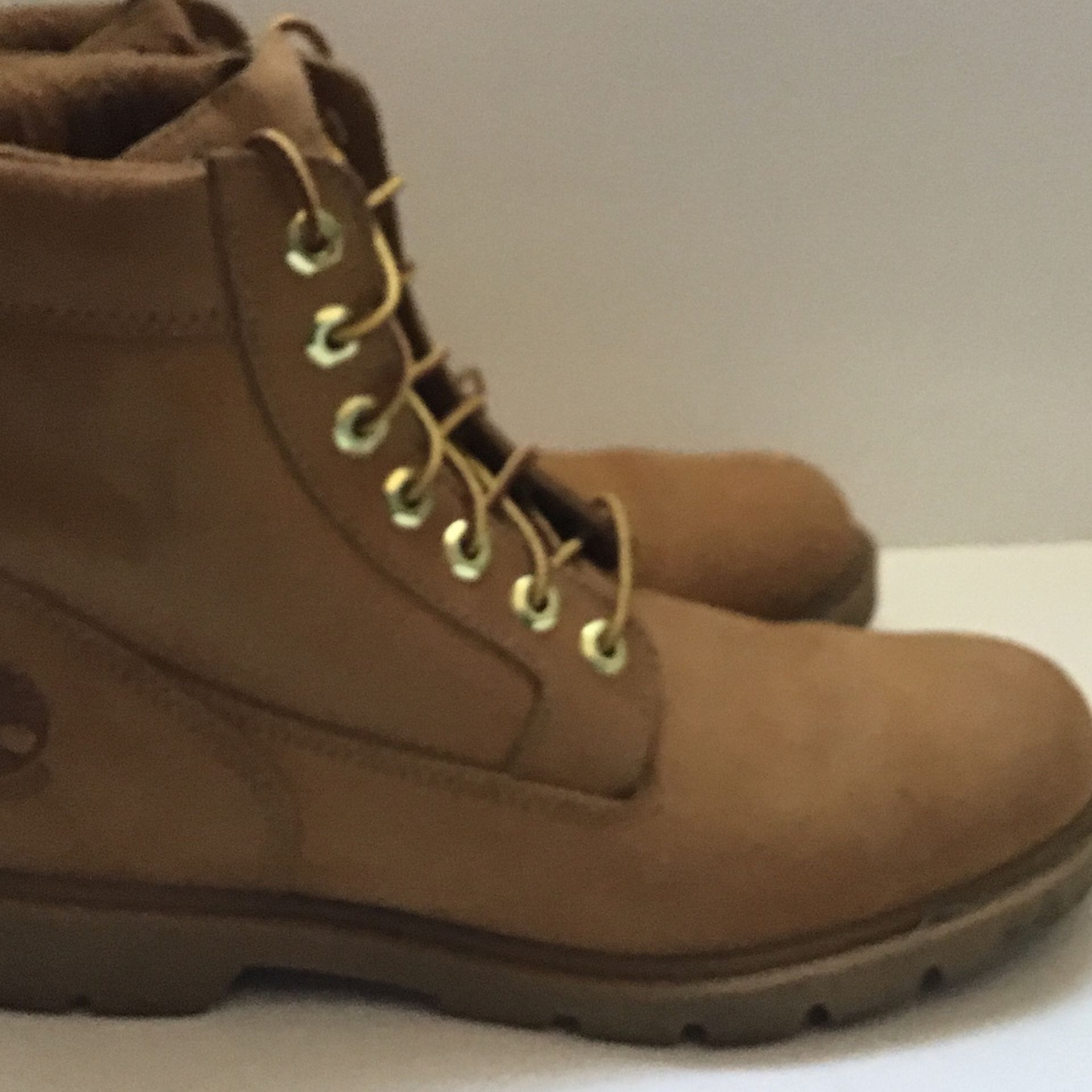 Timberland Boots Size 10 Mens High Top Leather Quality Tan