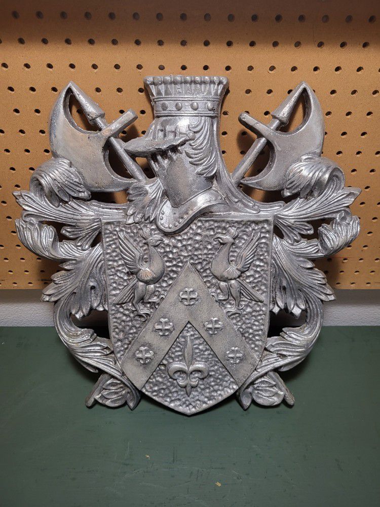 Vintage Coat Of Arms Pewter Made In Japan
