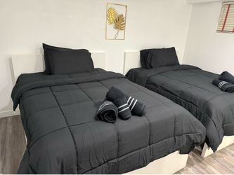 2 Beds and Mattresses 150 Each ( Does not come with the bed set)