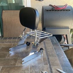 Harley Davidson Softail Sissy Bar Backrest Luggage Rack