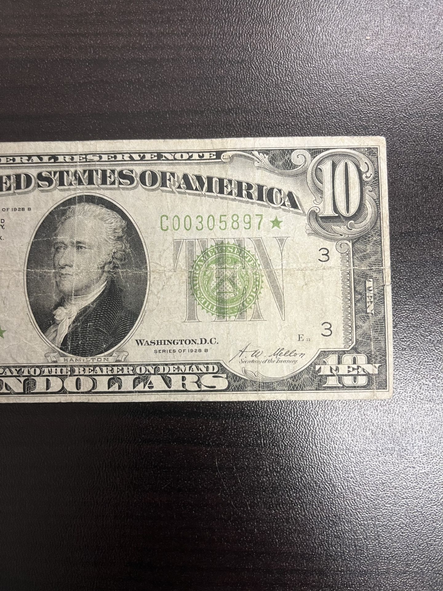 1928 $10 STAR ⭐️ NOTE GREEN SEAL