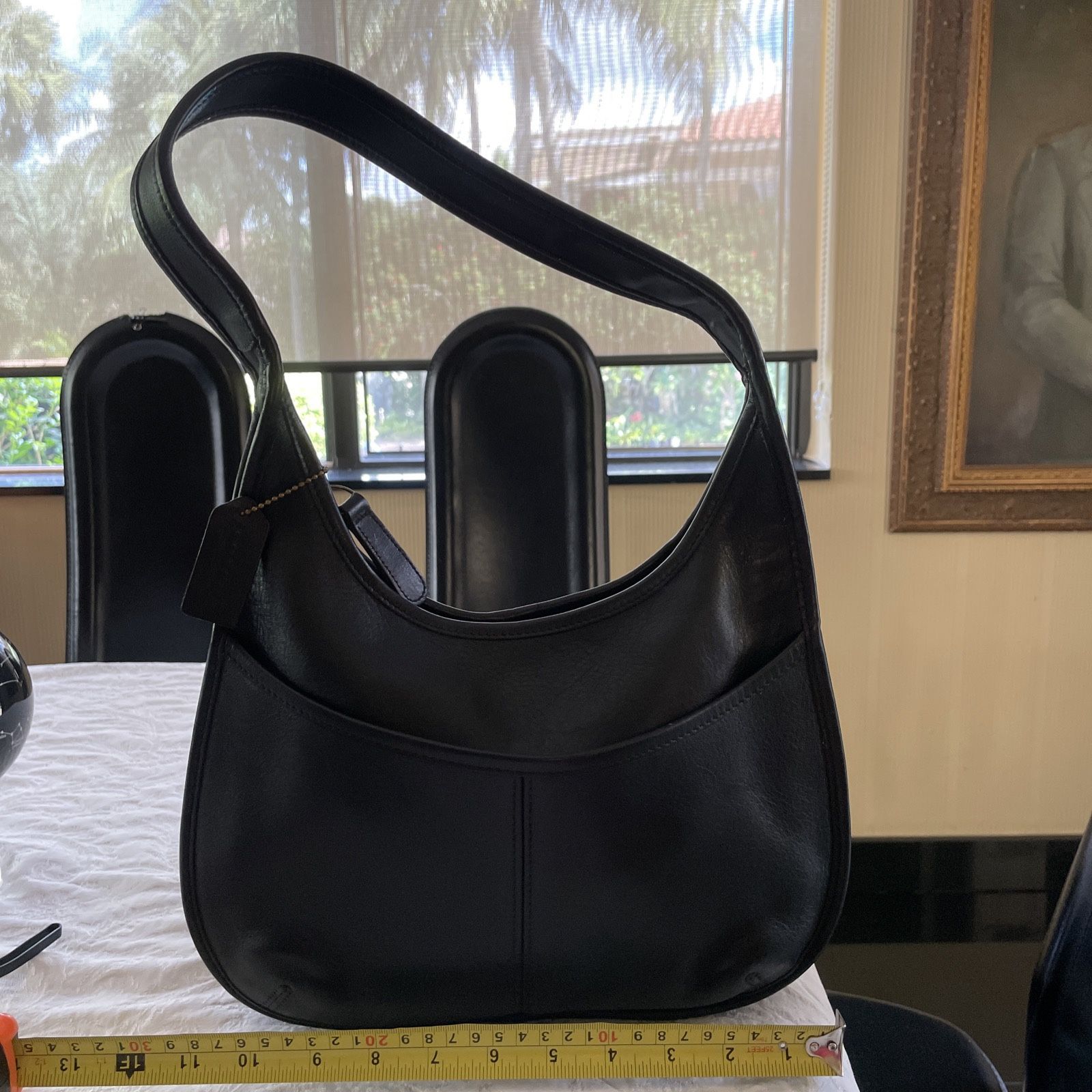 COACH Vintage 9033 Ergo Hobo Shoulder Black Leather Bag Purse Mint 