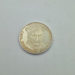 5 Mark Coin 1977 J 200th Anniv. Birth of Carl Friedrich Gauss Germany