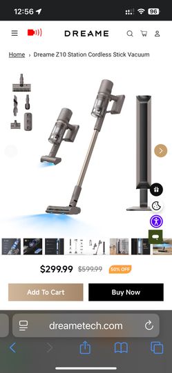 Self Cleaning Vacuum - Dreame Z10 Station Cordless Stick Vacuum