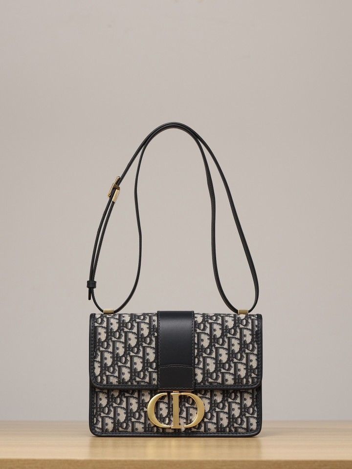 Dior Navy Oblique Jacquard 30 Montaigne