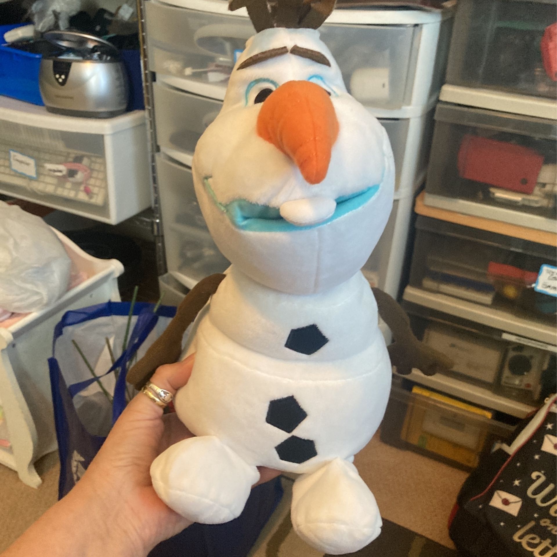 Olaf from frozen stuffed figure