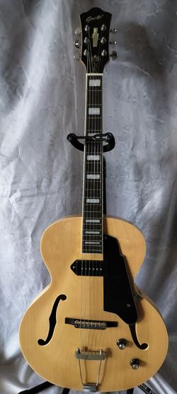 Brand new Grote hollow body electric guitar with new gig bag
