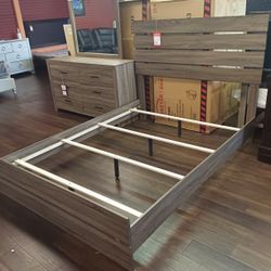 3 Piece Queen Bedroom Set Queen Bed Frame Dresser And Mirror