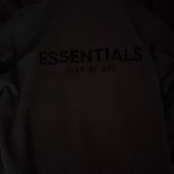 Essentials Black Hoodie Size XS