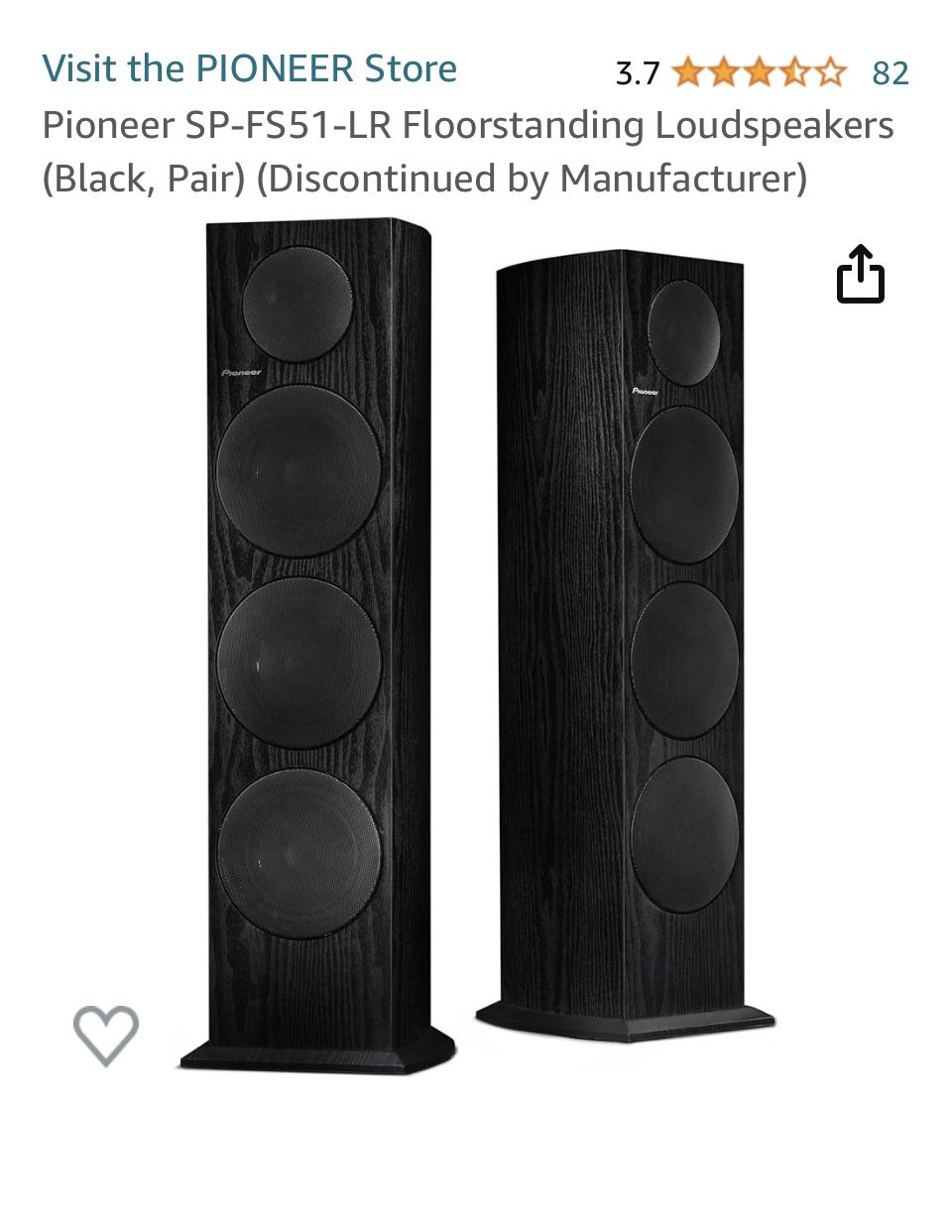 Pioneer Tower Speaker