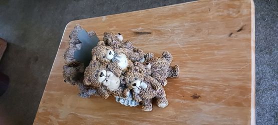 Stacked Bears Bookends