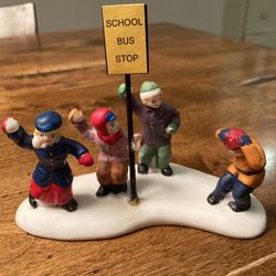 Lemax 1997 Waiting For The School Bus 