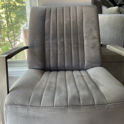 Grey Velvet Chair