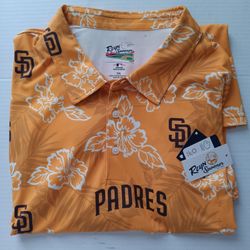 Size 3XL San Diego Padres Reyn Spooner Men's Performance Polo Shirt