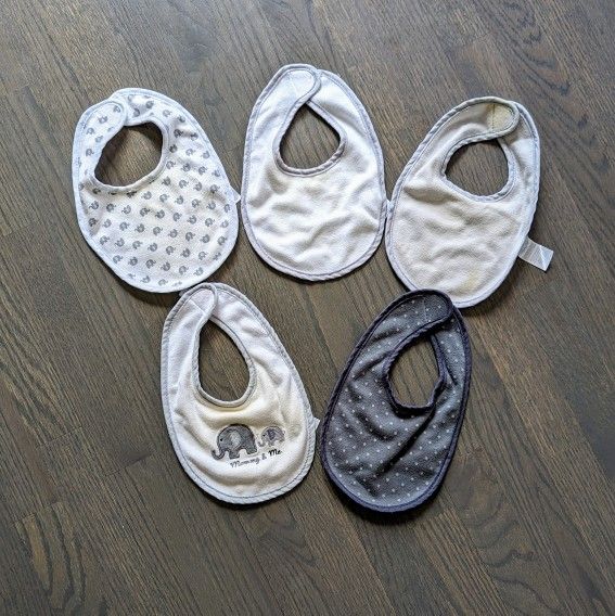 Rene Rofe Baby Bibs, Set of 5