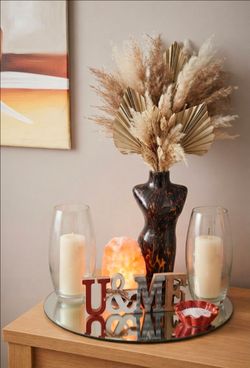 Stunning Boho-Glam Home Decor Bundle - Vases, Candles, Salt Lamp & More!