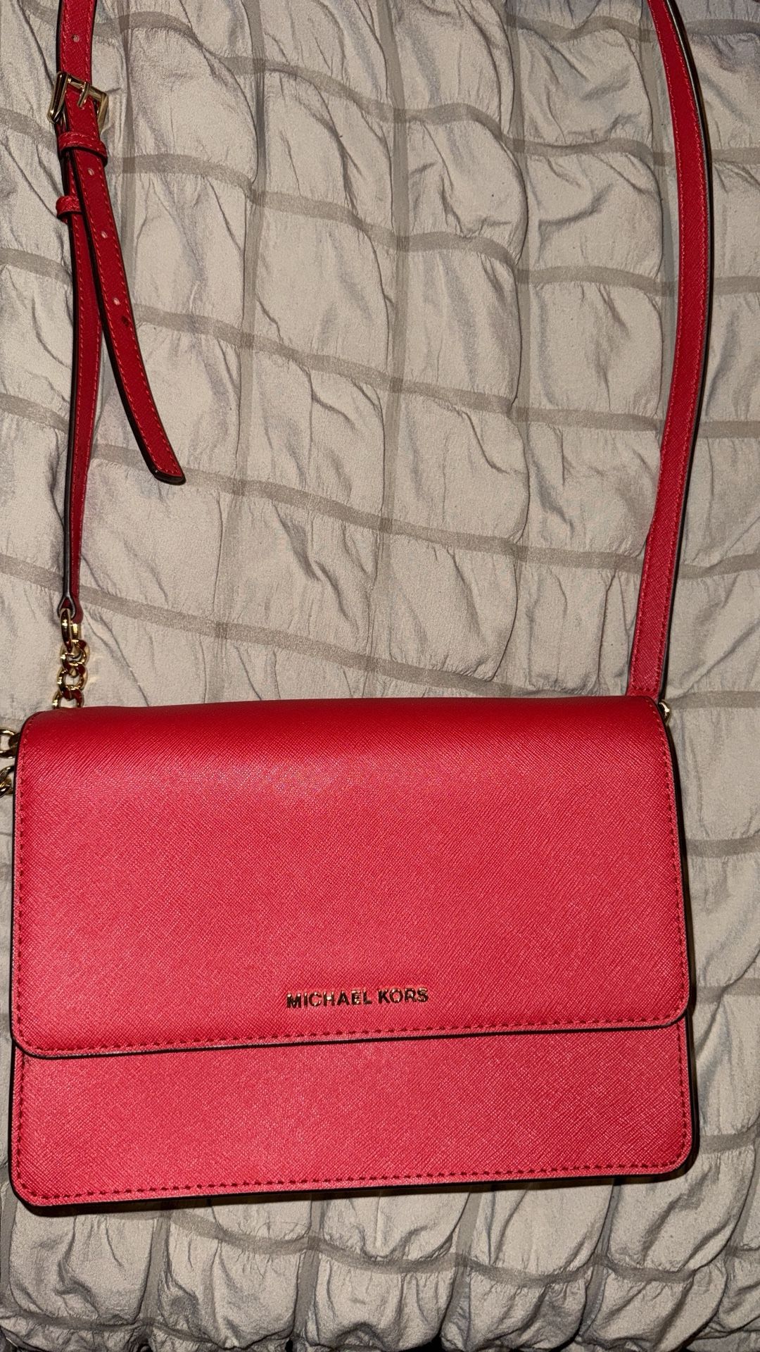 Red Michael Kors Crossbody Bag $30