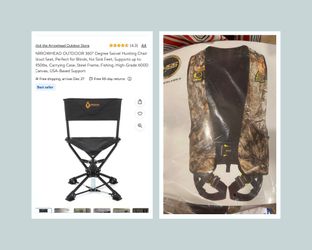 Arrowhead Swivel chair & HSS tree stalker Vest