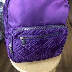 Mini Backpack Purple With Mini Bag