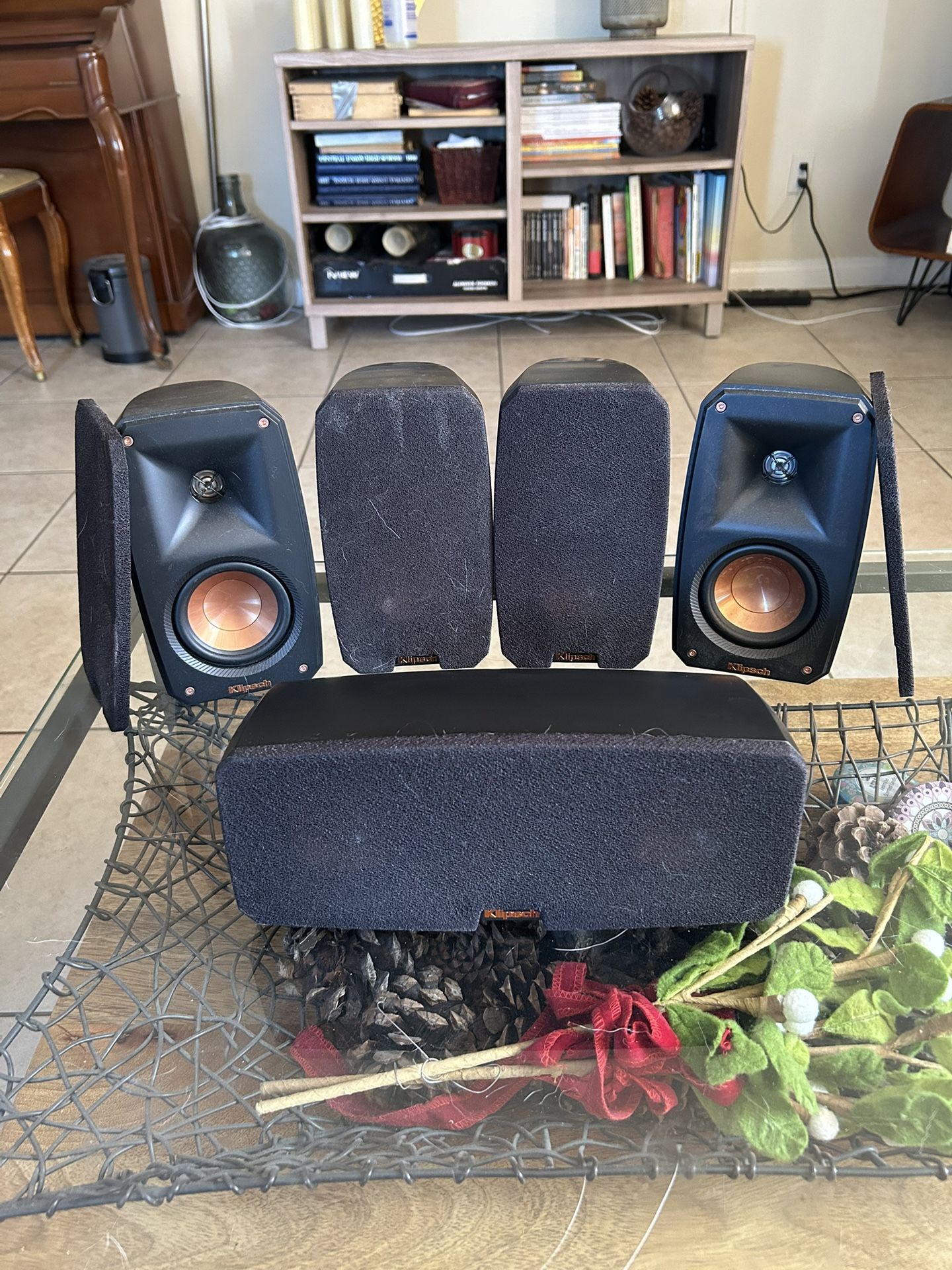 Klipsch Black Reference Theater Pack 5.1 Surround Sound System With Sony Receiver