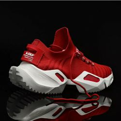 MEN'S 11 ATHLETIC Sports SHOES Red & White