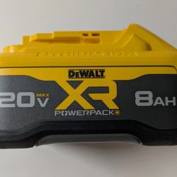 Dewalt 20v XR 8ah PowerPack Battery (new)