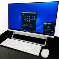 Dell 27” i5 11th Gen Quad Core Full HD PC AIO Desktop / Windows 11 / SSD 512GB / RAM 8GB / WiFi 6 AX / Camera / Bluetooth / Wireless keyboard & mice