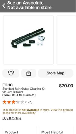 ECHO Standard Rain Gutter Cleaning Kit for Leaf Blowers Store SKU#