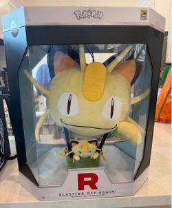 SDCC Exclusive Jazwares Pokemon Meowth Blasting off Again Plush