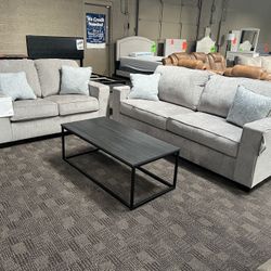 Grey Sofa Couch Set