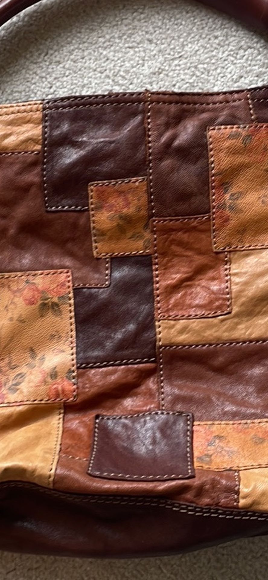 LUCKY BRAND Leather Patchwork Bag