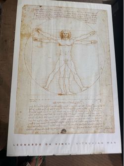 Vitruvian Man by Da Vinci. Poster