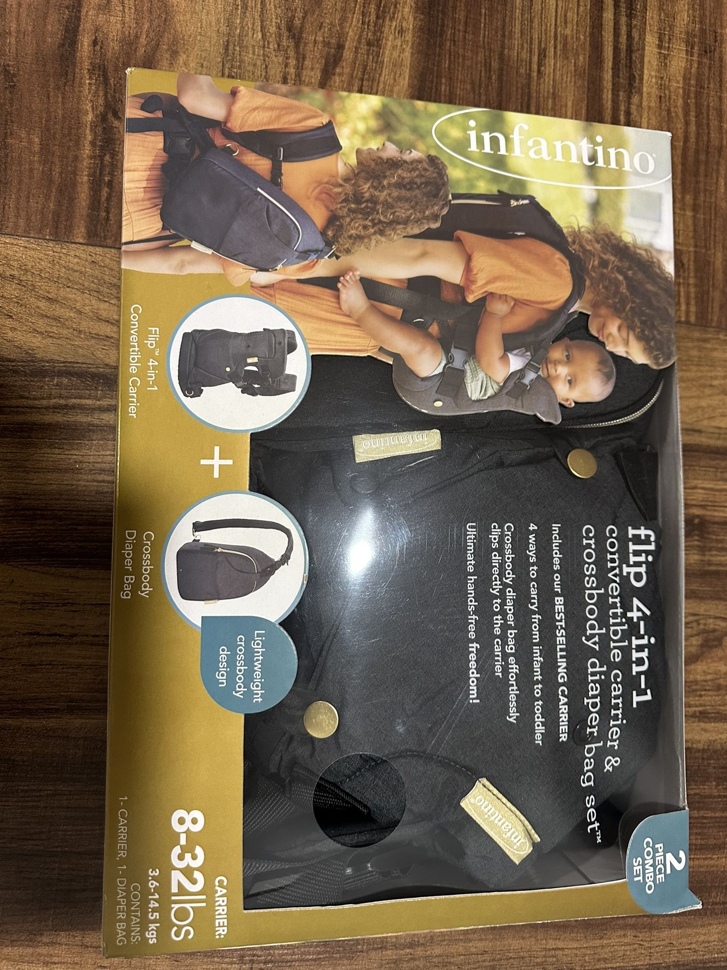 **For Sale: Infantino Flip 4-in-1 Convertible Carrier & Diaper Bag Set