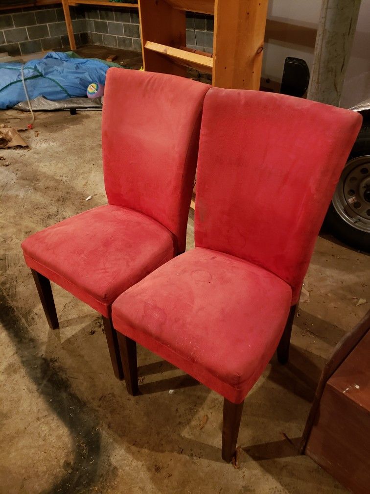 2 Red Chairs