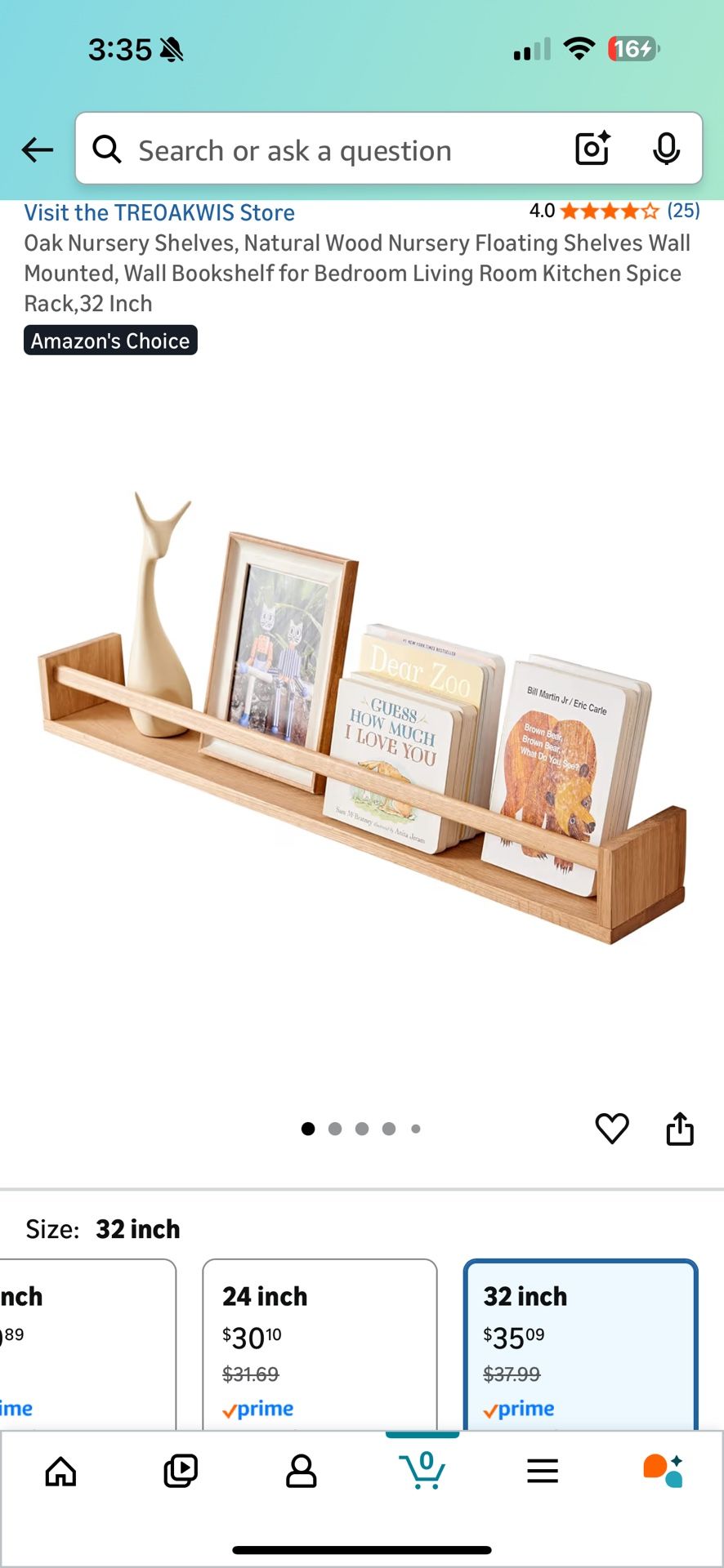 2 Brand New 32in Floating Shelves