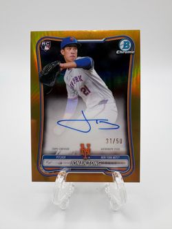 2026 Bowman Chrome - Jonah Tong #CRA-JT 💥True💥 Gold Refractor Auto /50 (RC) (C)
