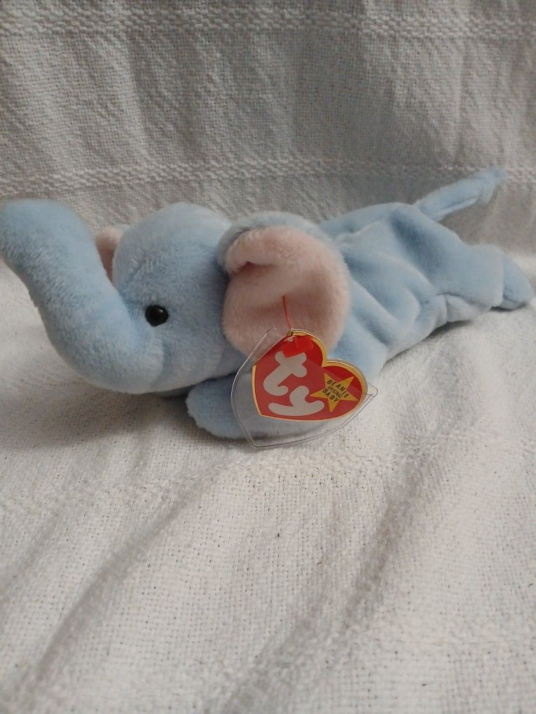 Beanie Baby [Peanut]Elephant RARE P.v.c.