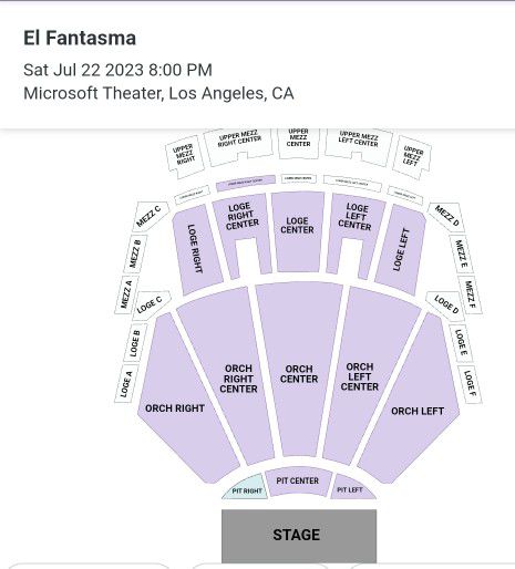 El Fantasma Concert Tickets For In Downey Ca Offerup