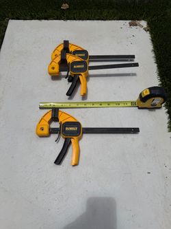 12" Dewalt trigger clamp set of 3