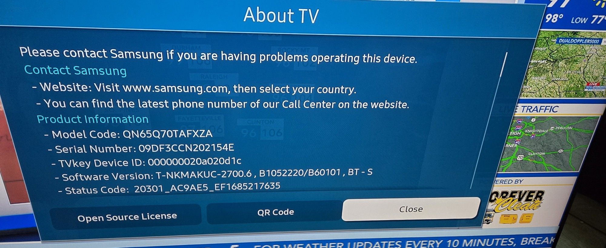 Samsung QN65Q70TAFXZA 65in. UHD Tv