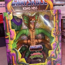 MOTU ORIGINS TURTLES OF GRAYSKULL KING HISS DELUXE FIGURE MATTEL 2025