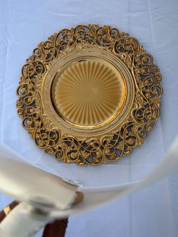 Gold 13” Charger for Weddings and Events