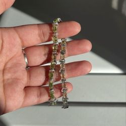 Peridot Bracelet (Custom Made / August Birthstone)