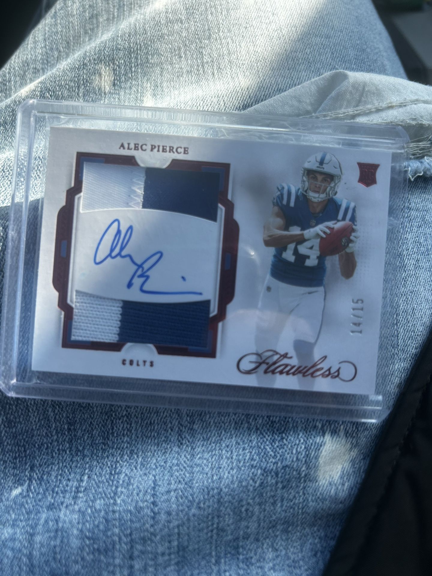 Alec Pierce Rookie Patch Auto Flawless #14/15