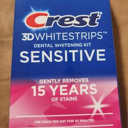 Crest 3D Whitestrips Sensitive Teeth Whitening Kit 18 Treatments