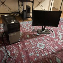 Dell Desktop And Computer Modem