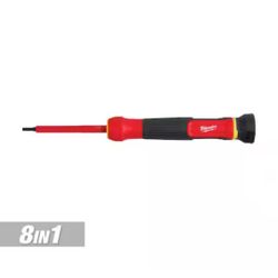 Milwaukee 8-in-1 1000V Insulated Precision Multi-Bit Screwdriver=Milw-219