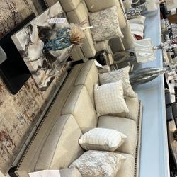 Brand New - Sofa & Loveseat Beige Color 