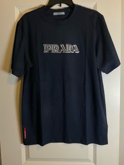 Prada Embroidered Logo T-shirt