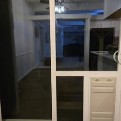 Sliding Glass Door With Large Doggy Door 